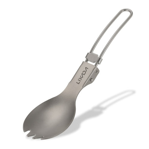 Titanium Folding Spoon Spork Outdoor Tableware