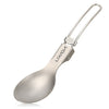 Titanium Folding Spoon Spork Outdoor Tableware